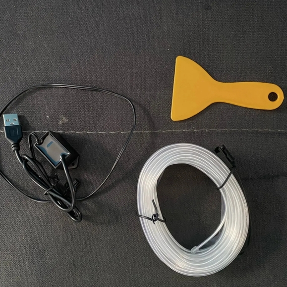 LED Strips for Car Dashboard USB Decorative Lights Car Interior 5M WHITE - Picture 5 of 5